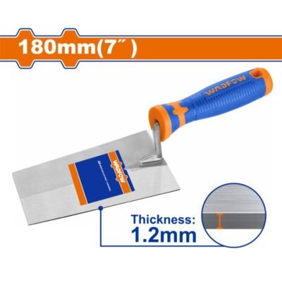 Wadfow Μυστρί Τετράγωνο 7 Ιντσών με ανθεκτική λεπίδα και εργονομική λαβή για σοβάτισμα και εφαρμογή κονιάματος