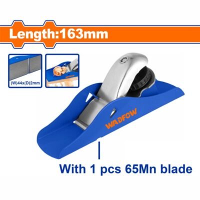 Wadfow Πλάνη Χειρός 163mm για ακριβή λείανση ξύλινων επιφανειών σε έπιπλα, πόρτες και κατασκευές