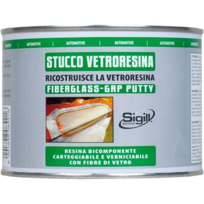 Πολυεστέρας 2 Συστατικών Sigill για ισχυρή συγκόλληση και πλήρωση σε μέταλλο, ξύλο, πλαστικό και άλλες επιφάνειες.