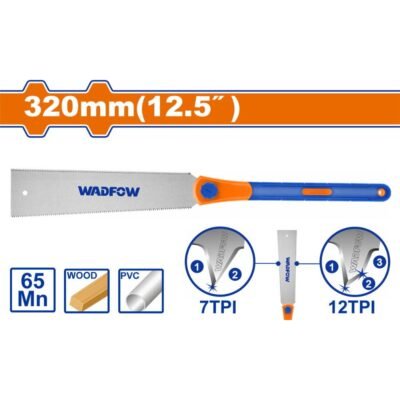 Πριόνι Διπλής Κοπής 320mm Wadfow WHWD112 για ακριβή κοπή ξύλου με ανθεκτική λεπίδα και εργονομική λαβή