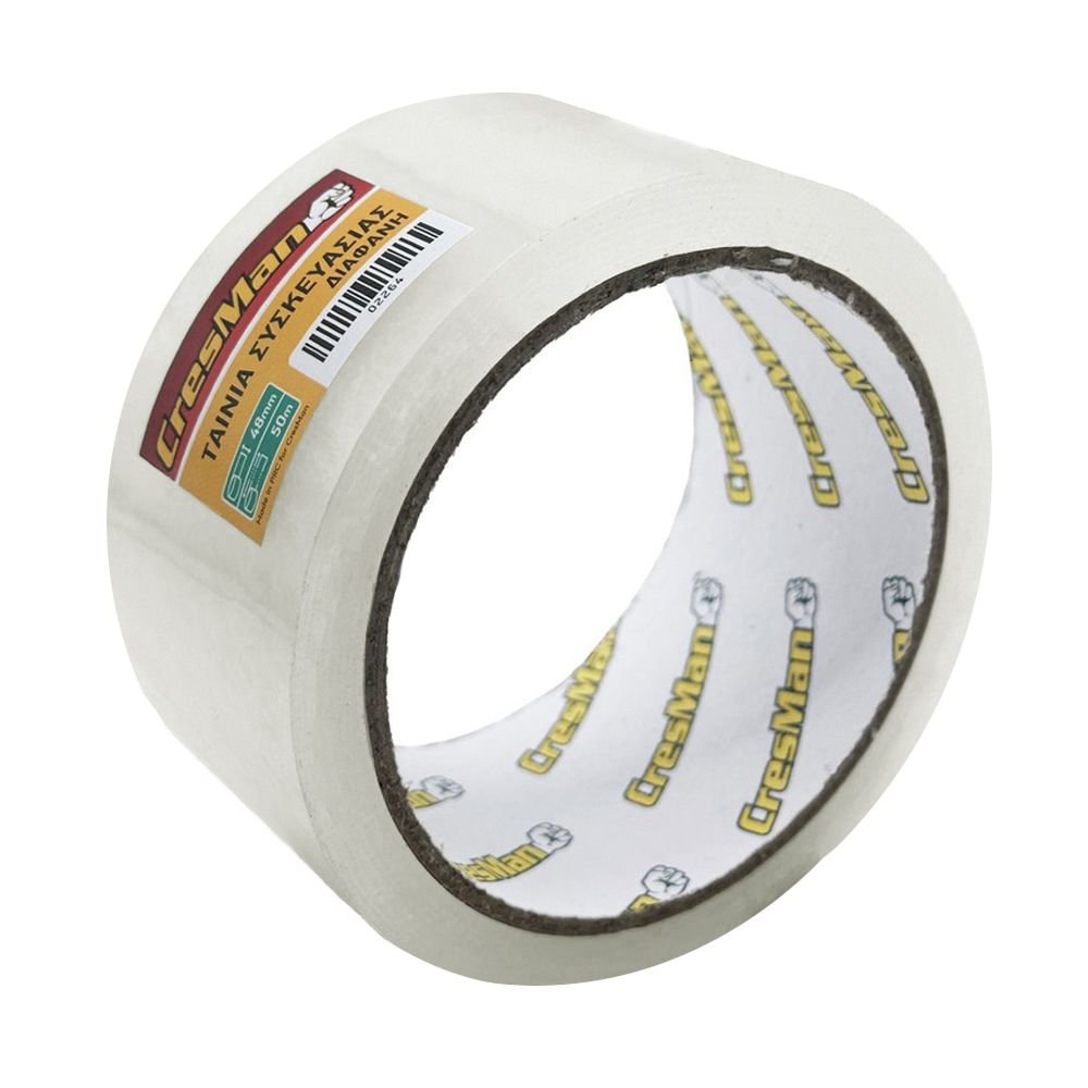 Ταινία Συσκευασίας Cresman Αθόρυβη 48mm x 50m 45mic για εύκολη και αθόρυβη συσκευασία δεμάτων