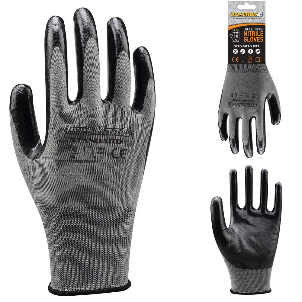 Γάντια Νιτριλίου Cresman Nitrile Standard 45gr ανθεκτικά γάντια προστασίας για επαγγελματική χρήση