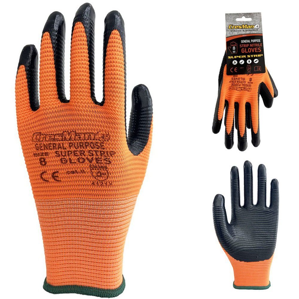 Γάντια Νιτριλίου Cresman Super Strip υψηλής αντοχής για επαγγελματική και οικιακή χρήση