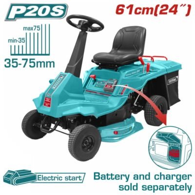 Επαγγελματικό Τρακτεράκι Κοπής Γκαζόν 224cc Total TRLMLI2024 βενζινοκίνητο 7.5HP με πλάτος κοπής 60cm για μεγάλες επιφάνειες