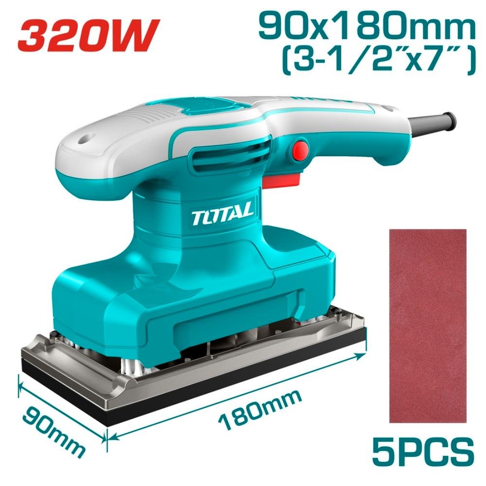Total Παλμικό Τριβείο 320w Tf1301836 για λείανση ξύλου και μετάλλου