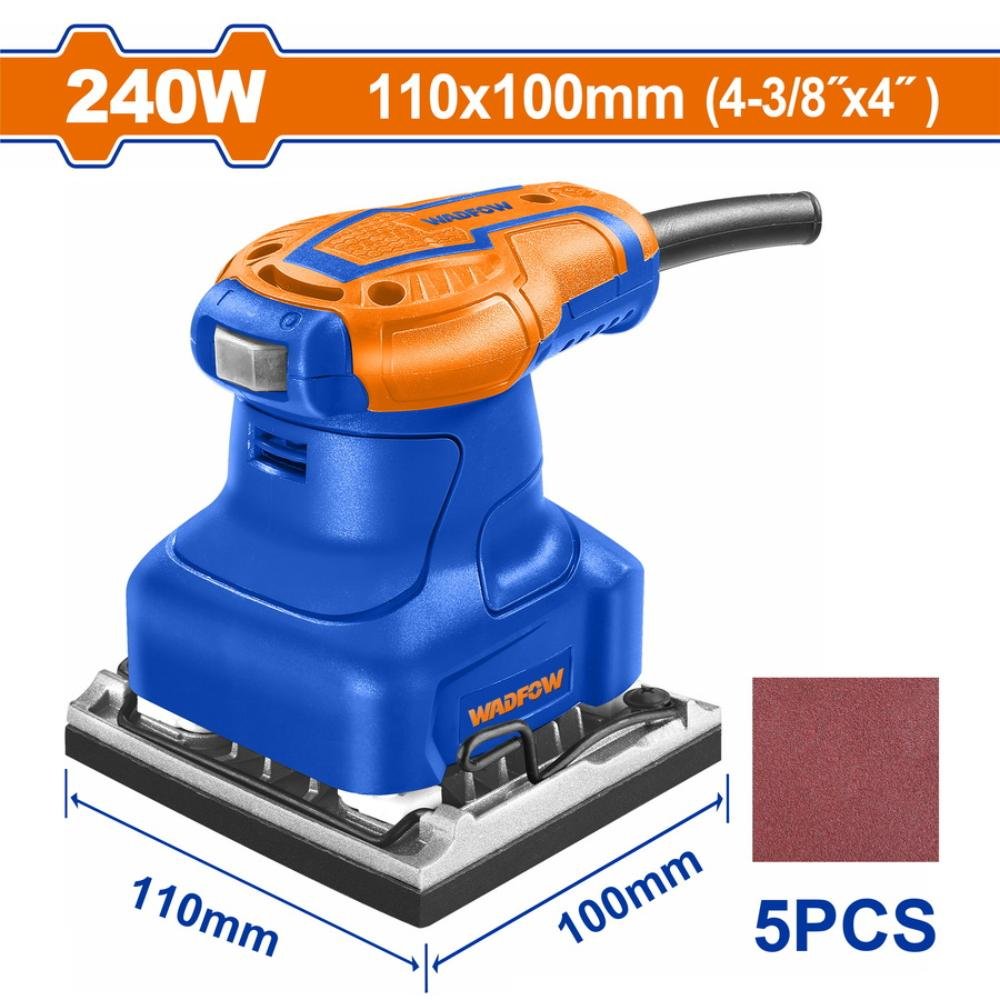 Wadfow Wadfow Παλμικό Τριβείο Χούφτας 240w (Wfa1503) για λείανση ξύλου και μετάλλου