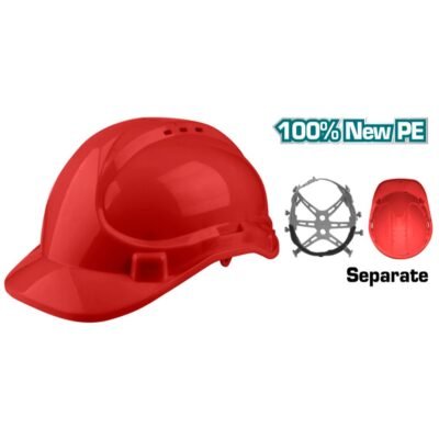 Κόκκινο Κράνος Ασφαλείας Total Tsp2611 για προστασία κεφαλής σε εργοτάξιο και επαγγελματική χρήση