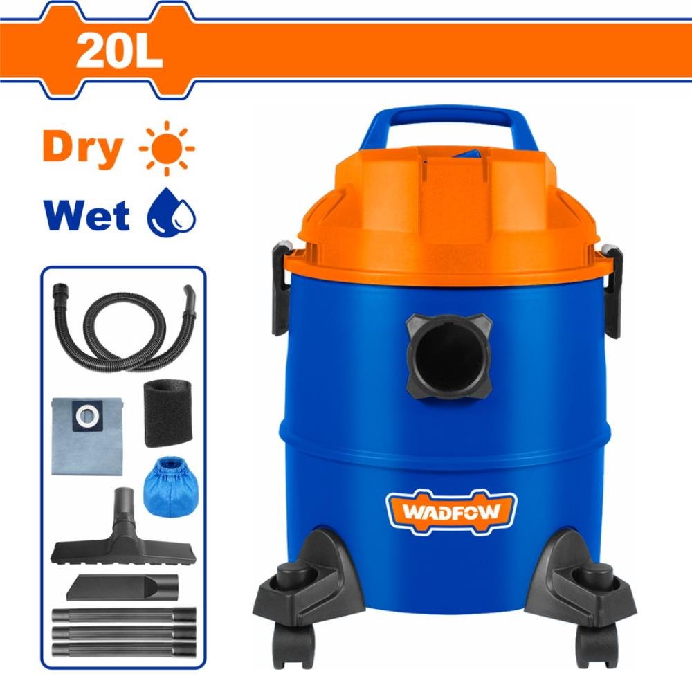 Σκούπα 1200W 20L Wadfow WVR2A20 Σκούπα 1200W 20L Wadfow WVR2A20 για ξηρή και υγρή αναρρόφηση σε σπίτι και εργασία