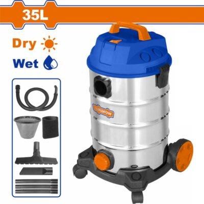 Σκούπα 1200W 35L Wadfow WVR4A35 για ξηρή και υγρή αναρρόφηση σε σπίτι και εργασία