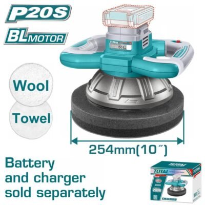 Αλοιφαδόρος Μπαταρίας 20V Total TOPLI202548 Brushless για επαγγελματικό γυάλισμα