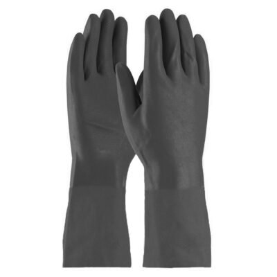Γάντια Μαύρα Latex 200 GR βαρέως τύπου με υψηλή αντοχή και επαγγελματική προστασία
