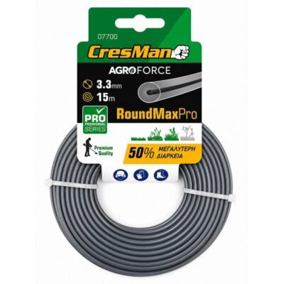 Μεσινέζα Cresman Roundmax Pro για θαμνοκοπτικά μήκους 15m υψηλής αντοχής
