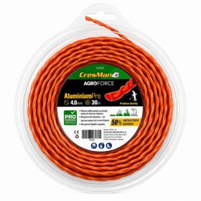Μεσινέζα Αλουμινίου Cresman Aluminium Pro για θαμνοκοπτικά με υψηλή αντοχή και κοπή χόρτων