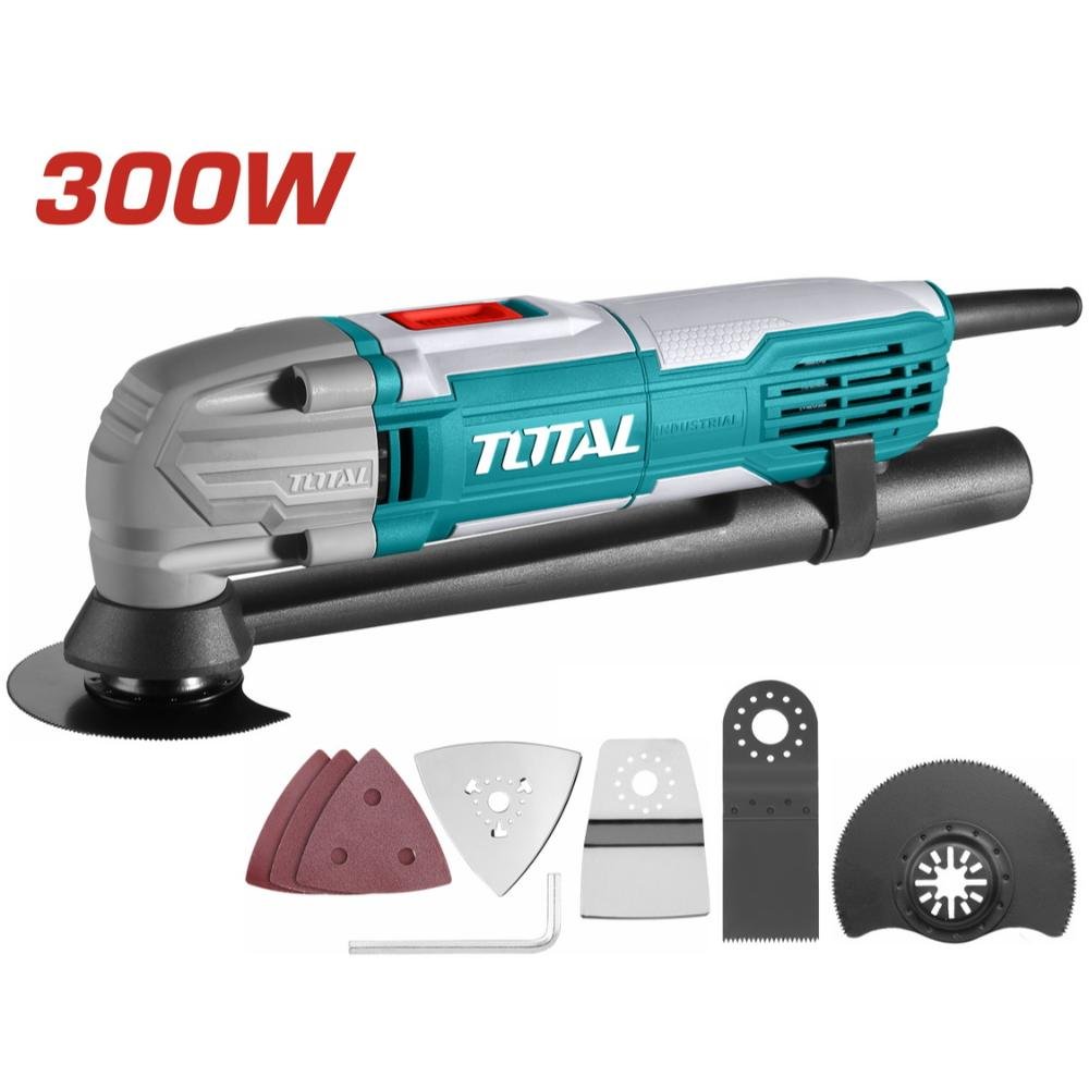 Πολυεργαλείο Χειρός Total TS3006 300W - Επαγγελματικό Πολυεργαλείο Πολυεργαλείο Χειρός Total TS3006 300W για κοπή, λείανση και γυάλισμα