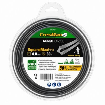 Τετράγωνη Μεσινέζα Χορτοκοπτικού Cresman Squaremax Pro υψηλής αντοχής για επαγγελματική και οικιακή χρήση.
