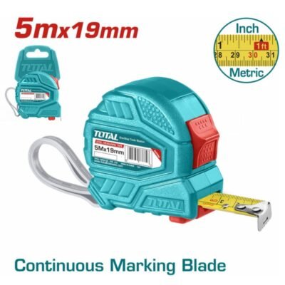 Μετροταινία Total 5m X 19mm TMT126351 για ακριβείς μετρήσεις και επαγγελματική χρήση