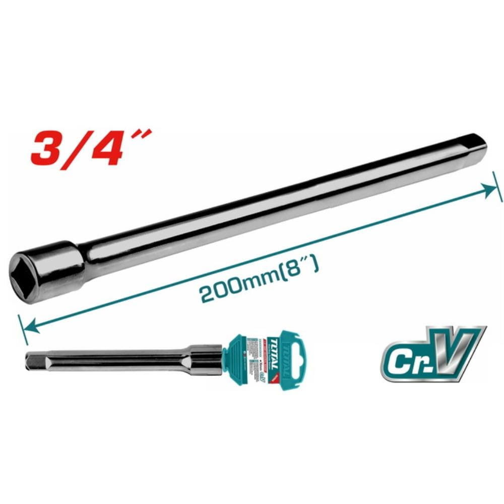 3/4 Total 8" επαγγελματικού τύπου Προέκταση 3/4 Total 8" από χάλυβα CR-V