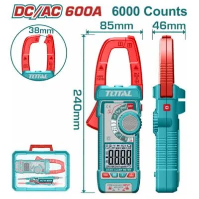 Αμπεροτσιμπίδα Total TMT766002 ψηφιακή 600A AC/DC True RMS