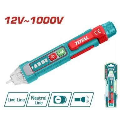 Δοκιμαστικό Κατσαβίδι Total THT100091 ψηφιακό 12V-1000V