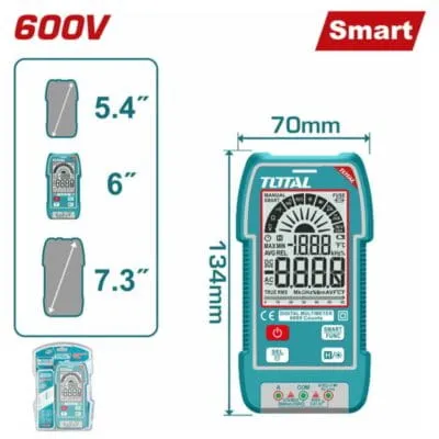 Επαγγελματικό Πολύμετρο Total TMT516004 600V True RMS