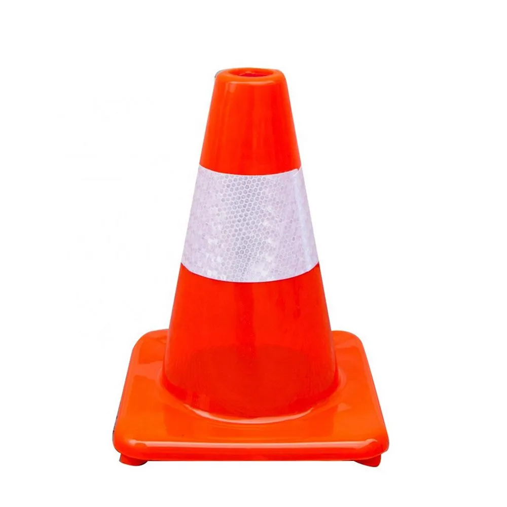 Κώνος Σήμανσης 30cm Cresman PVC με βάση 220x220mm
