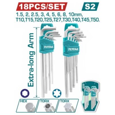 Σετ Allen Torx Total 18 Τεμ
