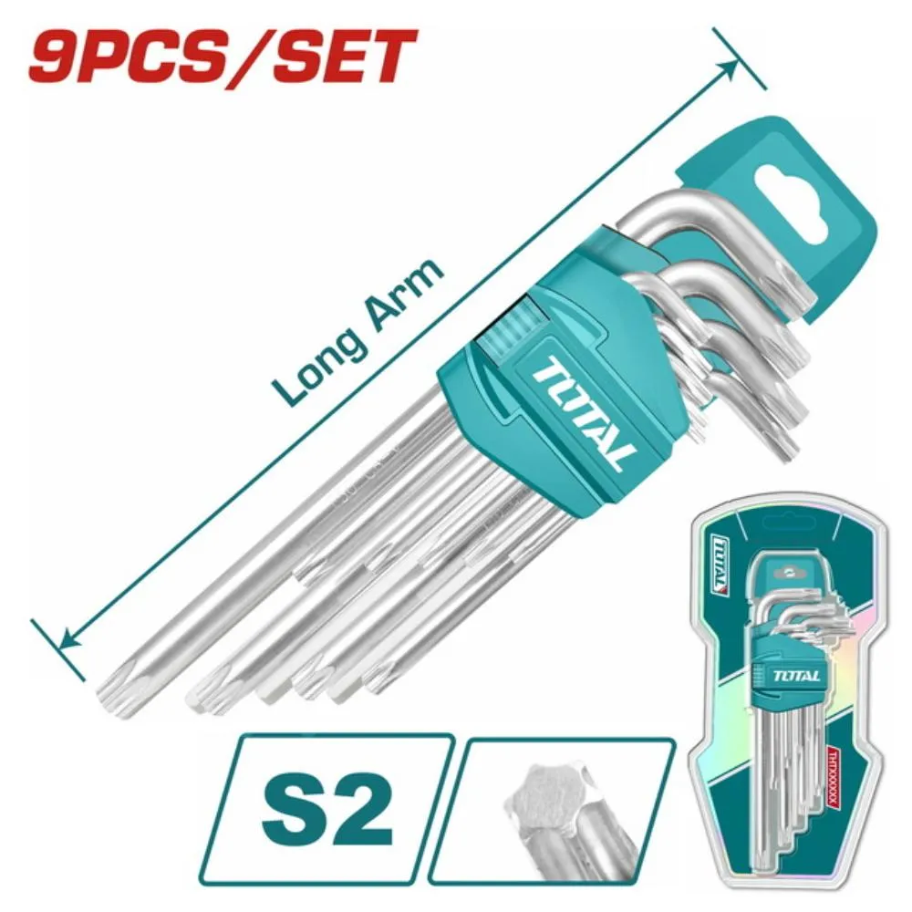 Σετ Torx Total 9 Τεμ. T10-T50