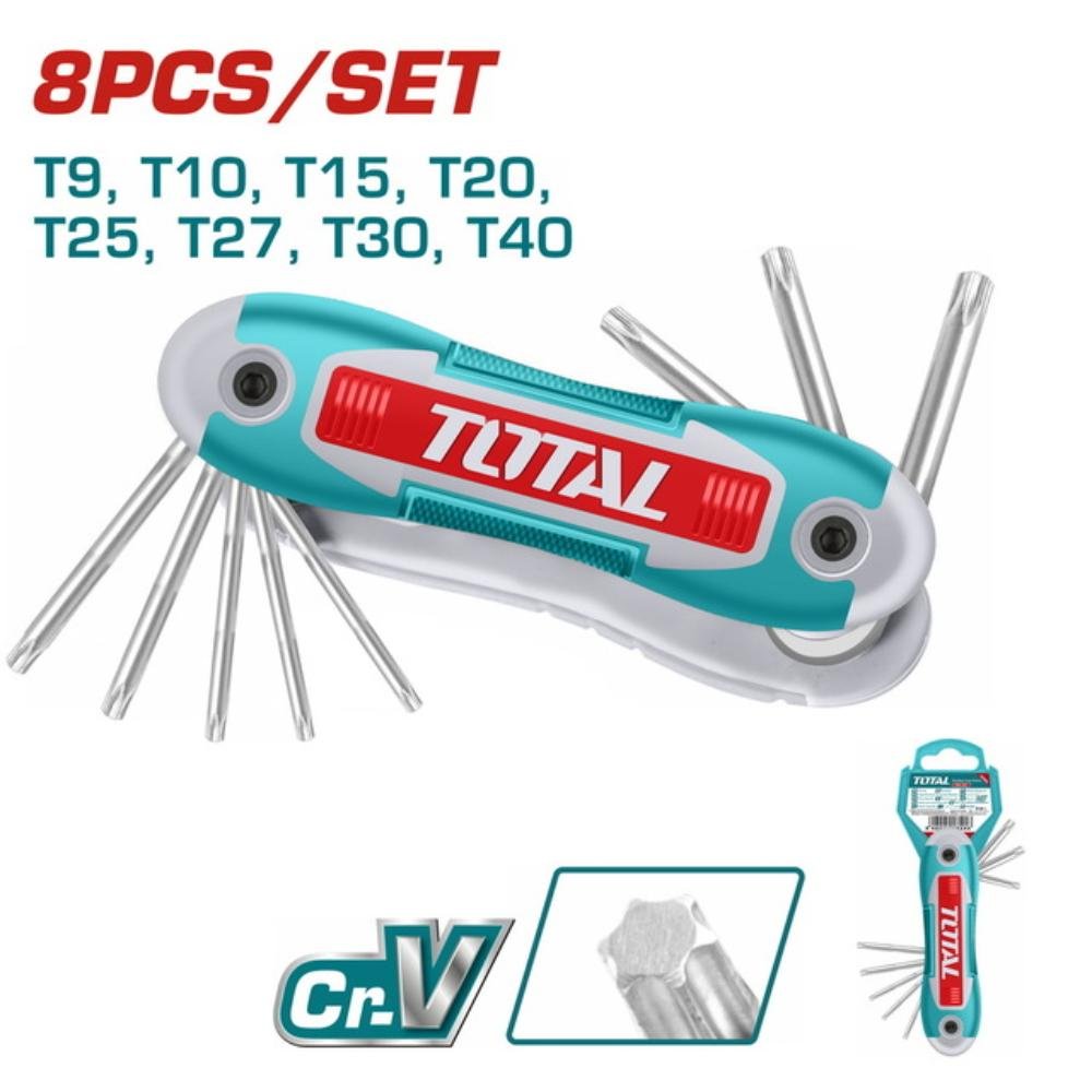 Σετ Torx Σουγιάς Total 8 Τεμ. από CR-V Σετ Torx Σουγιάς Total 8 Τεμ. T9-T40