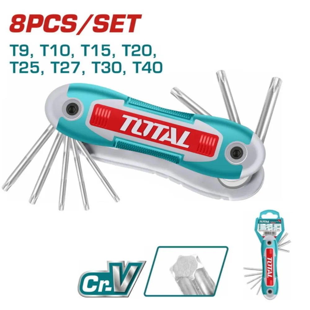 Σετ Torx Σουγιάς Total 8 Τεμ. T9-T40