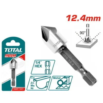 Φρεζοτρύπανο Μετάλλου Total 12.4mm HSS