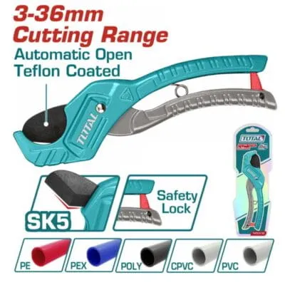 Ψαλίδι Πλαστικών Σωλήνων Total THT53135 210mm