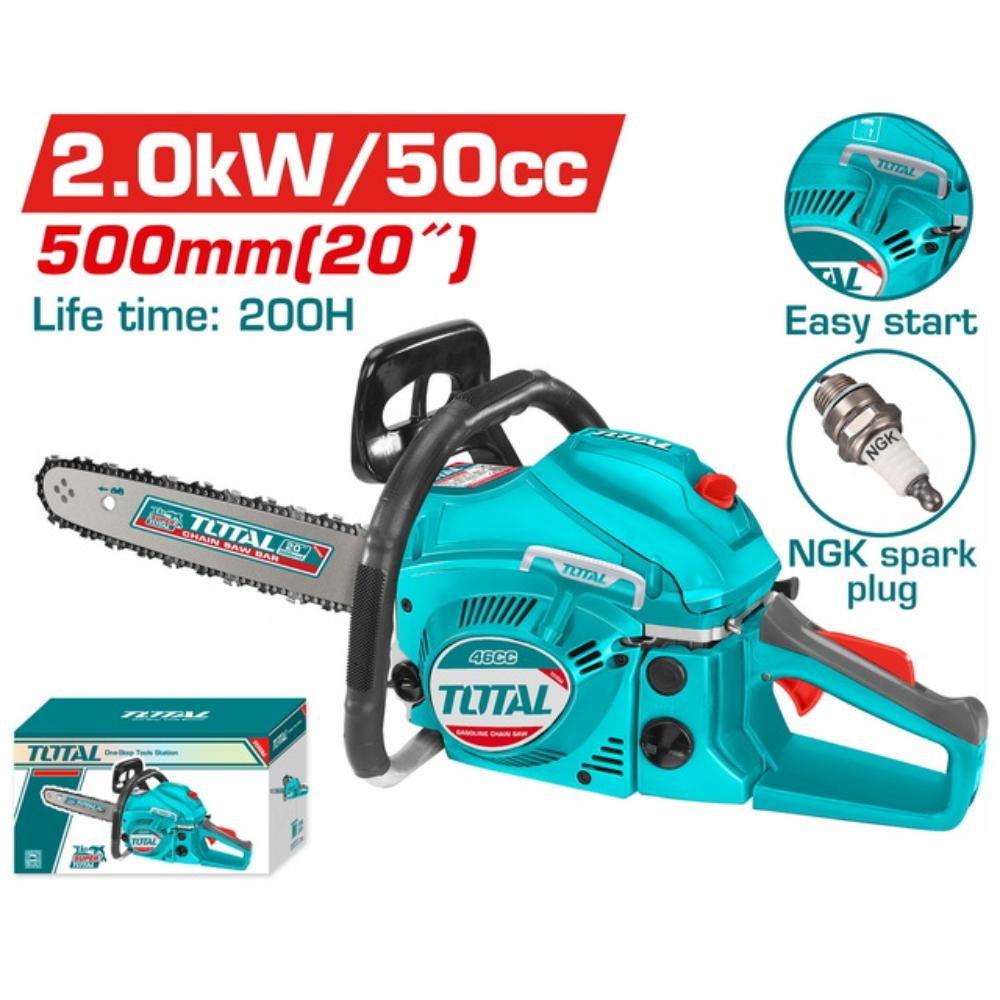 Βενζινοκίνητο Αλυσοπρίονο 50cc TOTAL TG5502011 Βενζινοκίνητο Αλυσοπρίονο 50cc TOTAL TG5502011 με λάμα 500mm