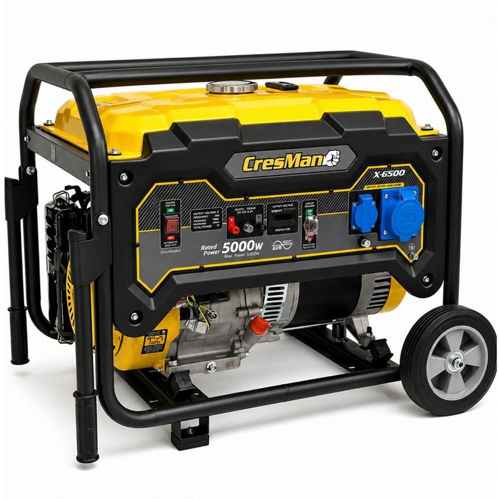 Γεννήτρια βενζίνης Cresman X-6500 Γεννήτρια βενζίνης Cresman X-6500 με μέγιστη ισχύ 5,5kW