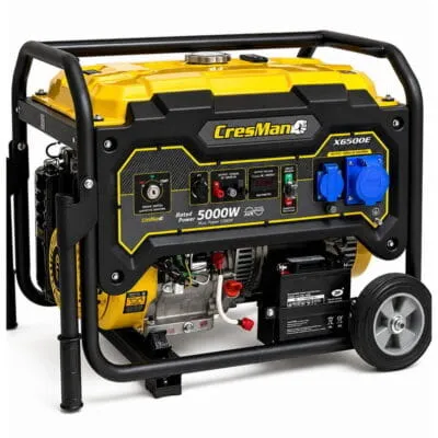 Γεννήτρια βενζίνης Cresman X-6500E με μίζα και μέγιστη ισχύ 5,5kW
