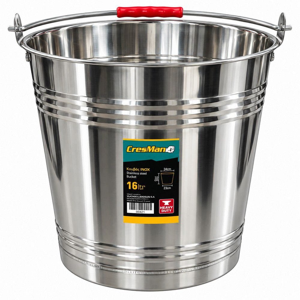 Κουβάς Inox-201 Cresman Κουβάς Inox-201 Cresman από ανοξείδωτο χάλυβα