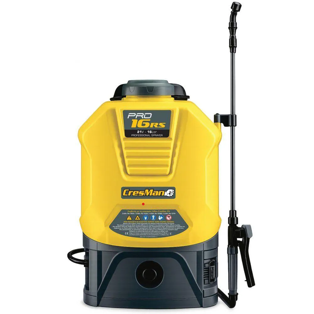 Ψεκαστήρας μπαταρίας Cresman 16L PRO16RS 21V 5bar